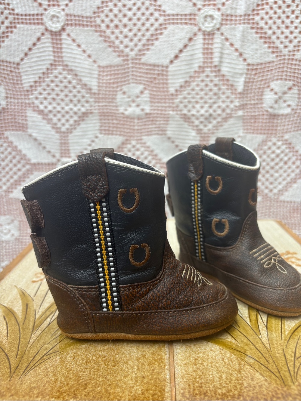 Old West Toddler Cowboy Boots – Size 3 - Picture 2 of 10